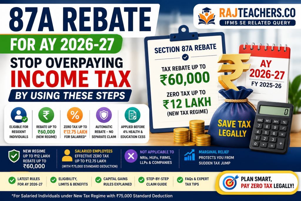 87A Rebate For AY 2026-27: Stop Overpaying Income Tax By Using These Steps